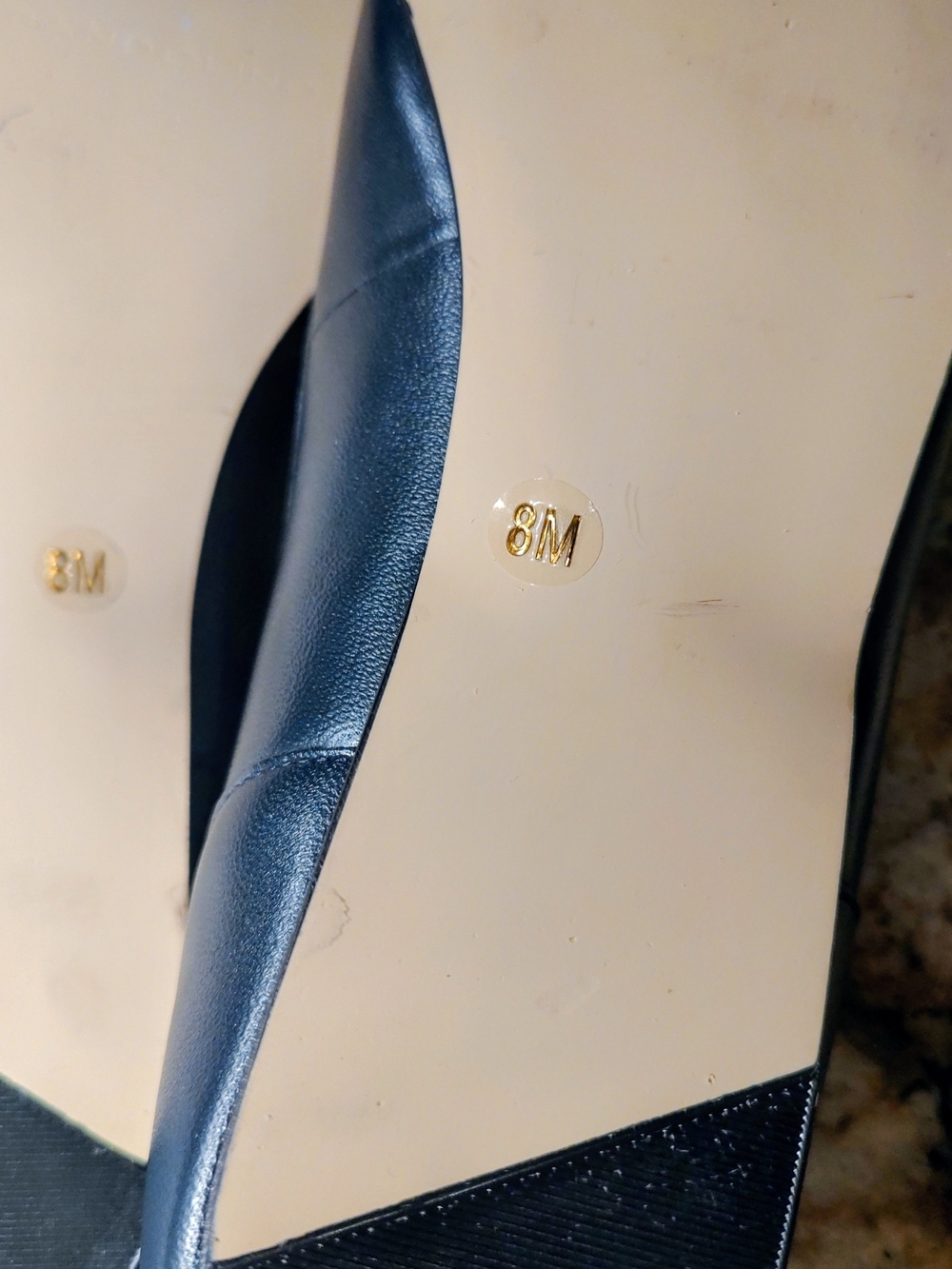 Bandolino Navy Croc-Embossed Leather Loafers for Women - Picture 7 of 7